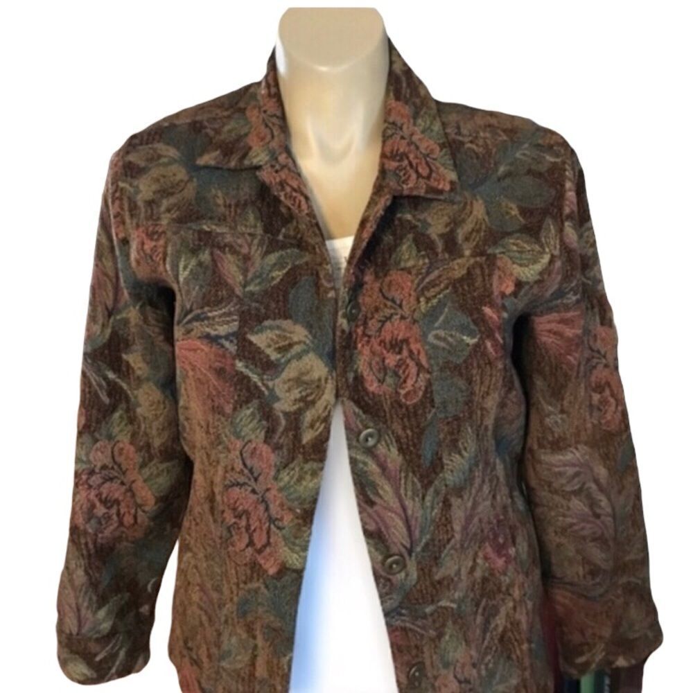 Chico's Tapestry Jacket MEDIUM (Chico’s Size 1)
